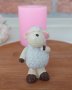 3d права весела овца силиконов молд форма калъп фондан свещ гипс шоколад, снимка 1 - Форми - 39013709