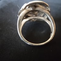 дамски сребърен пръстен, снимка 4 - Бижутерийни комплекти - 35563604