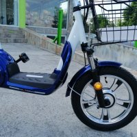 Електрически Скутер-Велосипед EBZ16 500W - BLUE (с преносима батерия), снимка 4 - Мотоциклети и мототехника - 34459570
