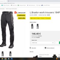 L.Brador 184PB STRETCH Trouser Work Wear размер 56 / XXL еластичен работен панталон W2-11, снимка 2 - Панталони - 40120439