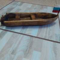 Голяма дървена лодка ръчна изработка, снимка 3 - Сувенири от дърво - 29240724