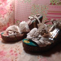 Разкошни сандали на платформа, снимка 2 - Сандали - 29872726