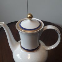 Немски порцеланов чайник с позлата , снимка 3 - Сервизи - 32104176