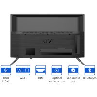 24', HD, Google Android TV, Black, 1366x768, 60 Hz, Sound by JVC, 2x5W, 21 kWh/1000h , BT5, HDMI por, снимка 4 - Телевизори - 42606737