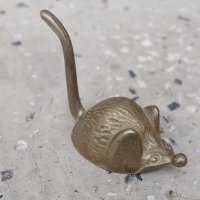 Мишка мишок мишле гризач бронз месинг метал фигура , снимка 3 - Статуетки - 42389770