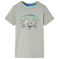 Детска тениска, светло каки, 140(SKU:11683, снимка 1 - Детски тениски и потници - 44802592