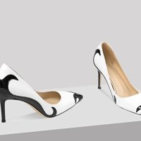Красив модел бели елегантни обувки с ток, снимка 3 - Дамски ежедневни обувки - 44328906