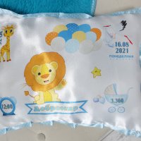 Декоративна възглавничка визитка на дете бебешка със снимка , снимка 6 - Спално бельо и завивки - 34293700