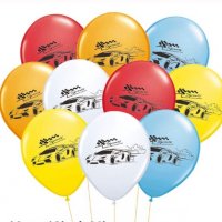 Автомобил Рали Обикновен надуваем латекс латексов балон парти, снимка 1 - Други - 29338554