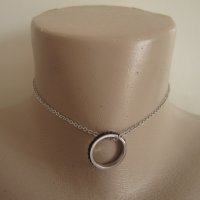 Чокър,чоукър,чокер,колие,ланец с халка,пръстен,пръстенче Ring с , от медицинска стомана четири цвята, снимка 4 - Колиета, медальони, синджири - 29312339