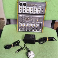 Tapco Mix100 Analogue Audio Mixer - аналогов мини миксер смесител - отличен, снимка 1 - Ресийвъри, усилватели, смесителни пултове - 38515326