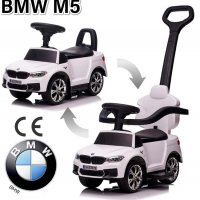 Кола за избутване BMW M5 с родителски контрол 4 в 1 c меки гуми, снимка 14 - Детски велосипеди, триколки и коли - 35469523