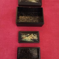 Две стари кутиики от меланин, за бижута, Китай. , снимка 5 - Антикварни и старинни предмети - 42839535