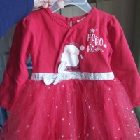 Коледна рокля , снимка 1 - Бебешки рокли - 42862223