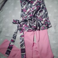 Спортно-елегантен панталон – бонбонено розово/ цвят Пинко-розовата пантера, снимка 4 - Панталони - 36999453