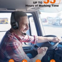 TECKNET Trucker Bluetooth слушалка с шумопотискане на микрофон,55H Hands Free, снимка 5 - Слушалки и портативни колонки - 40665857