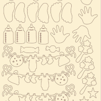 Детски и бебешки елементи от бирен картон, снимка 17 - Други - 44561626