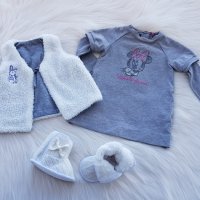 Рокля Мини Маус за бебе 3-6 месеца елек и буйки, снимка 6 - Бебешки рокли - 34954684