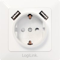 контакт с 2 USB порта, внос от Германия Logilink, снимка 1 - Друга електроника - 42756073