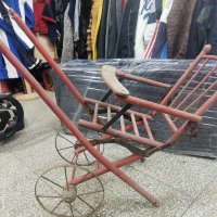 Много стара детска дървена количка, снимка 1 - Други ценни предмети - 31354894