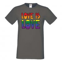  Мъжка тениска Love is Love 1 multicolor Прайд,Празник.Повод,Изненада, снимка 4 - Тениски - 37103142