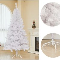 Коледна Снежно Бяла Елха с шишарки , снимка 5 - Декорация за дома - 42449782
