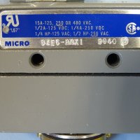 краен изключвател Honeywell micro-switch BZE6-RNX1 limit switch 15A 250VAC, снимка 5 - Резервни части за машини - 42539491
