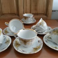 Стар български порцелан чаши за чай кафе, снимка 1 - Антикварни и старинни предмети - 33817732