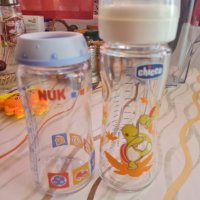 Стъклени бебешки шишета, снимка 2 - Прибори, съдове, шишета и биберони - 42221525
