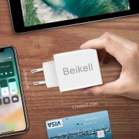 Висококачествено зарядно Beikell с 4 USB порта, Smart output, 25 W, снимка 2 - Оригинални зарядни - 34177757