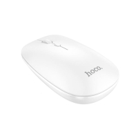 HOCO Безжична мишка - 2.4G, 800/1200/1600 DPI, 4D бутон - Бял, снимка 1 - Клавиатури и мишки - 44732031