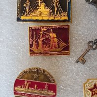 Колекция съветски корабни значки , снимка 11 - Колекции - 40286579