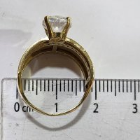 Златен пръстен 14к 585, снимка 8 - Пръстени - 42736553
