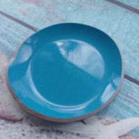 оригинална керамична чинийка с неправилна форма, закупена от изложение в Париж., снимка 1 - Декорация за дома - 40524969