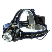 Мощен акумулаторен лед челник фенер за глава бягане лов риболов каска, снимка 4 - Къмпинг осветление - 29183135