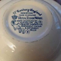 Порцеланова  колекционерскадълбока чиния  Royal Tudor Ware, снимка 3 - Чинии - 30399499