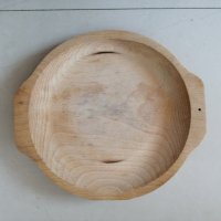 Дървена чиния 24 см. , снимка 2 - Други стоки за дома - 40455930
