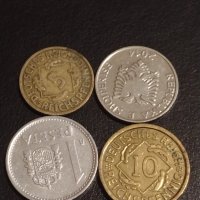 Лот монети от цял свят 4 броя АЛБАНИЯ, ИСПАНИЯ, ГЕРМАНИЯ ЗА КОЛЕКЦИОНЕРИ 31749, снимка 1 - Нумизматика и бонистика - 44319503