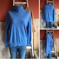 💙 Пуловер в разкошен син цвят💙 свободна кройка💙, снимка 1 - Блузи с дълъг ръкав и пуловери - 44182217