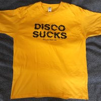 Тениска Disco Sucks, снимка 1 - Тениски - 40780498
