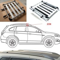Багажник за кола, за покрив, алуминий, 127х96см, снимка 5 - Аксесоари и консумативи - 44380462