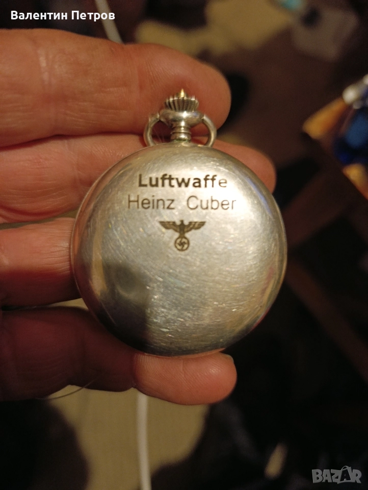 сребърен джобен часовник, снимка 1