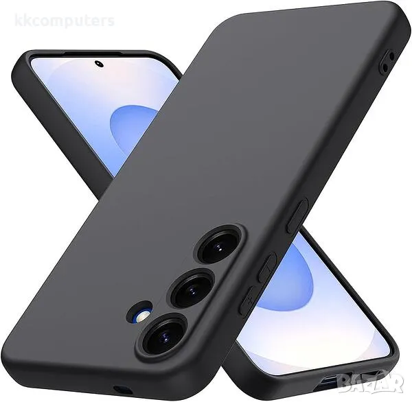 Калъф силикон Finger Grip / Черен / за Samsung S25 Баркод : 3131995, снимка 1