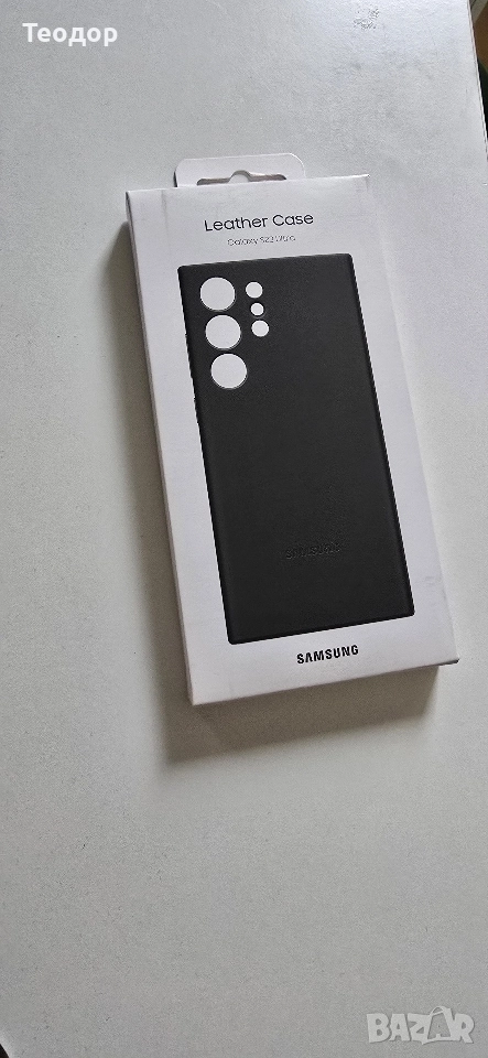 Оригинален кожен калъф Samsung EF-VS918LBEGWW за Galaxy S23 Ultra, снимка 1