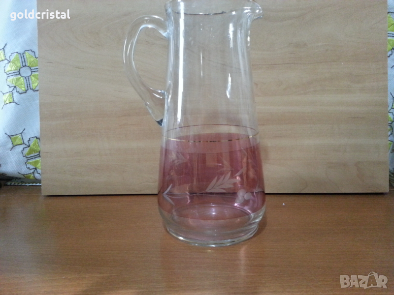Ретро стъклена кана , снимка 1