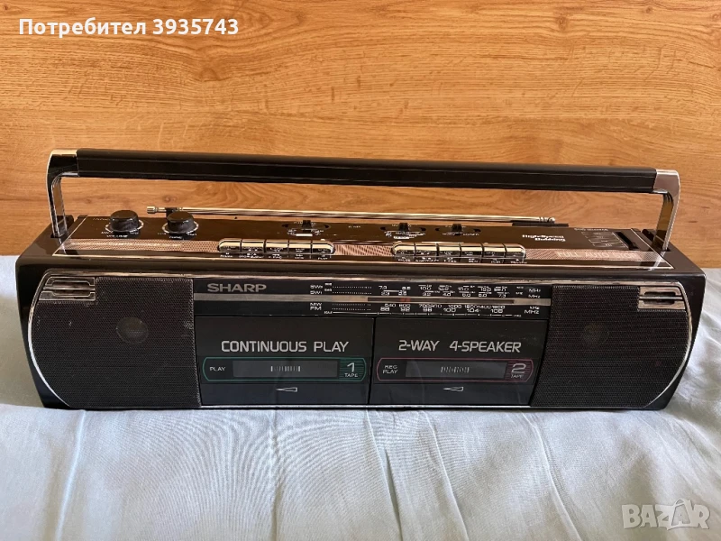 SHARP WQ 267Z Boombox радиокасетофон , снимка 1