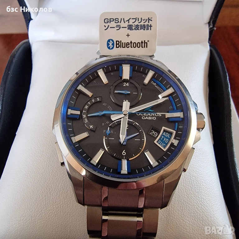 Мъжки часовник Casio Oceanus OCW-G2000-1AJF GPS,Bluetooth,Sapphire Cristal., снимка 1