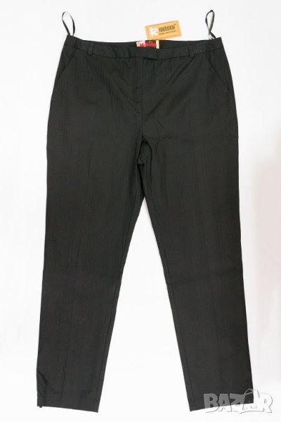 Черен дамски памучен панталон Ramona - 2XL/3XL, снимка 1