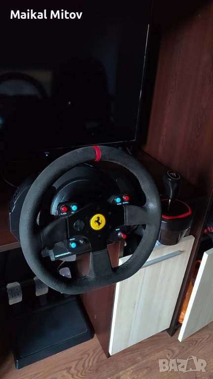 Trustmaster t300 ferari alcantara Ed+shifter TH8S , снимка 1