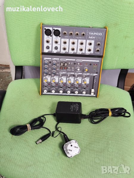 Tapco Mix100 Analogue Audio Mixer - аналогов мини миксер смесител - отличен, снимка 1